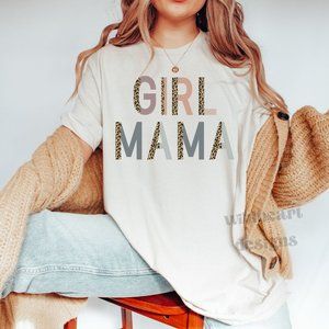Girl Mama Graphic T-shirt, Girl Mom Shirt, Motherhood Shirt, Mother's Day Gift